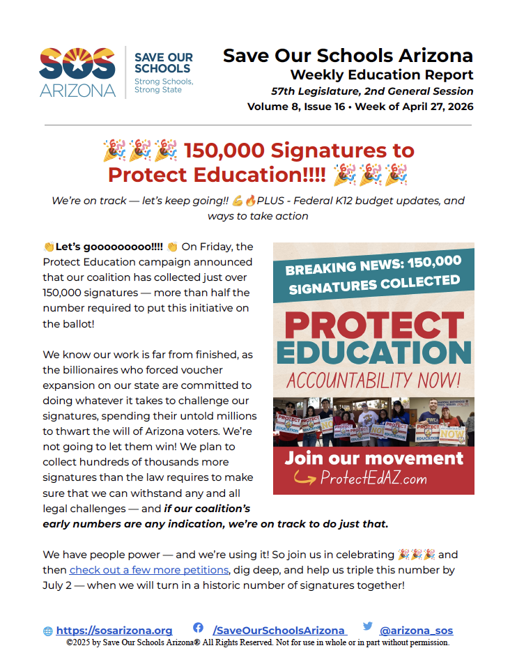 April 27 Weekly Ed Report